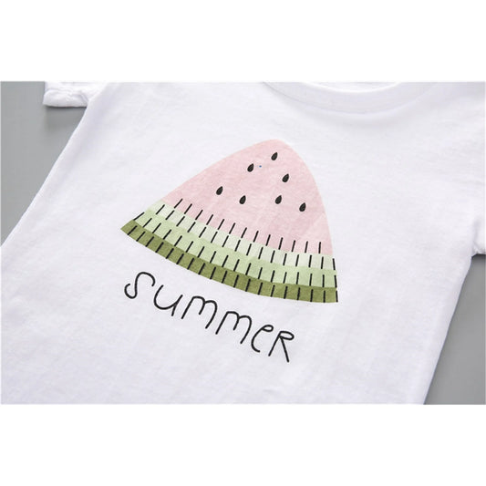 Younger Tree Baby Girl Summer Clothes Outfits Toddler Short Sleeve T-Shirt Shorts 2pcs Set for 6 Years